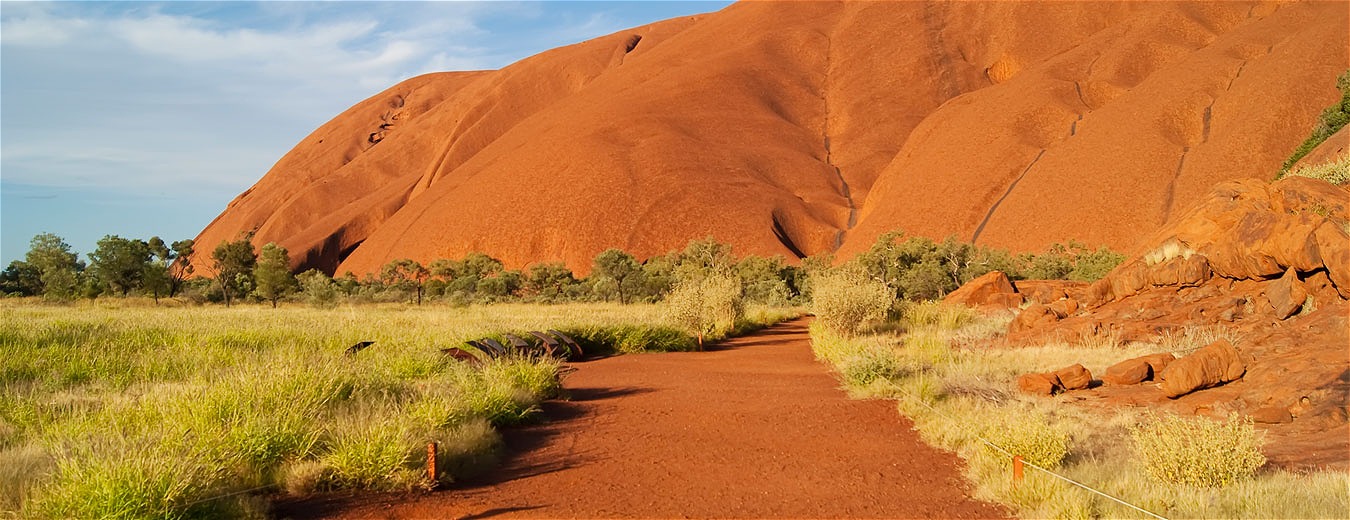 Um deserto vermelho no centro da Austrália